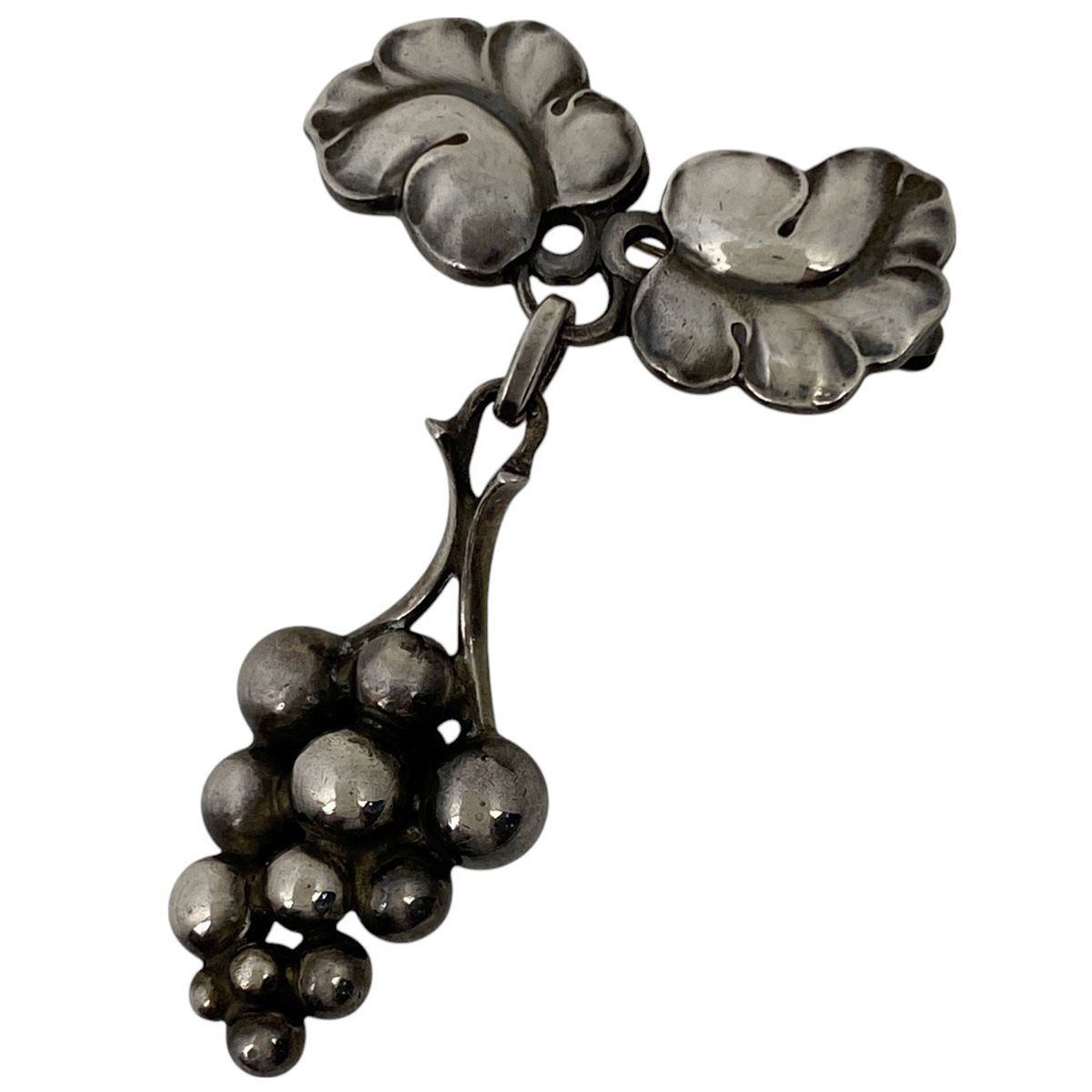【美品】  ブローチ 217A 葡萄 ジョージジェンセン Georg Jensen ブローチ グレープ 217A 葡萄