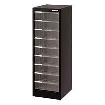 【新品・4営業日で発送】ナカバヤシ アバンテV2フロアケース A4タテ 深9段 黒(AF-M9クロ)