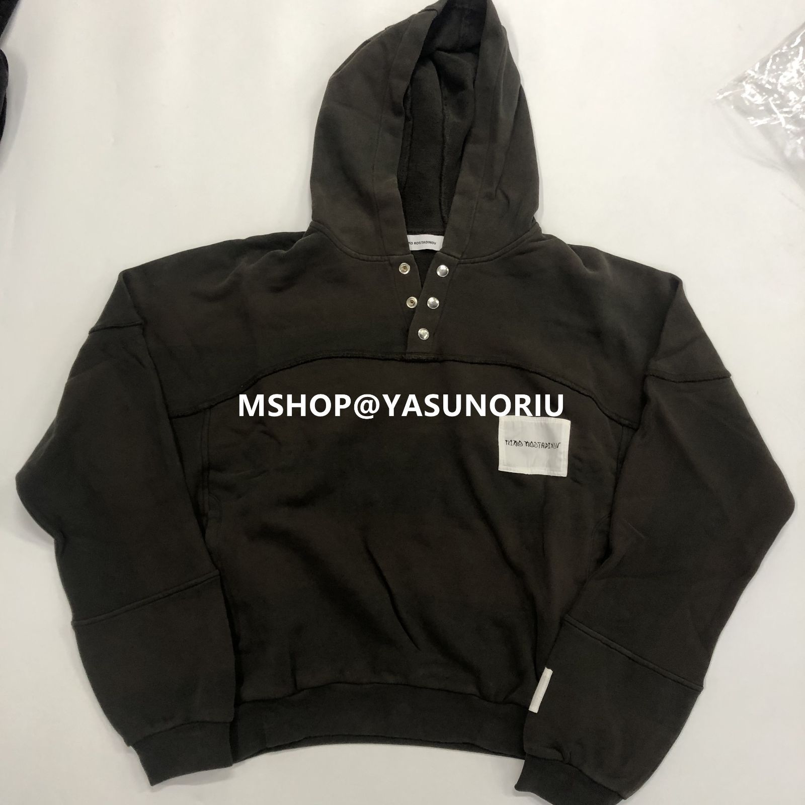 KIKO KOSTADINOV キコ POPUP BROWN HOODIE KIKO KOSTADINOV キコ POPUP BROWN HOODIE
