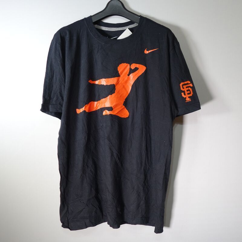 NIKE ナイキ MLB ジャイアンツ tシャツ プリント 黒 メンズS | jarwan.com