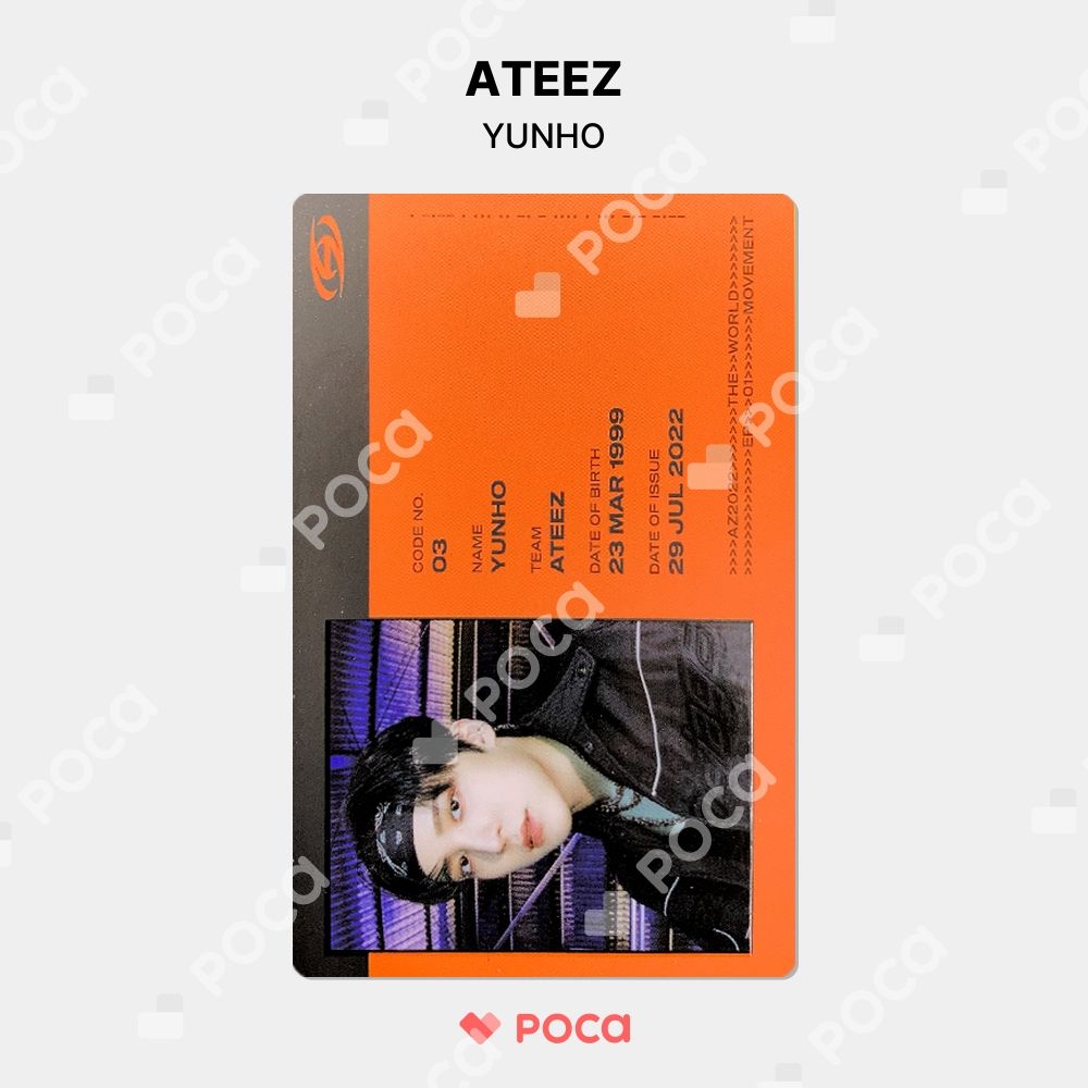ATEEZ frommstore ユノ トレカ ATEEZ ユノ トレカ GOLDEN HOUR : Part.1 fromm store 特典 公式