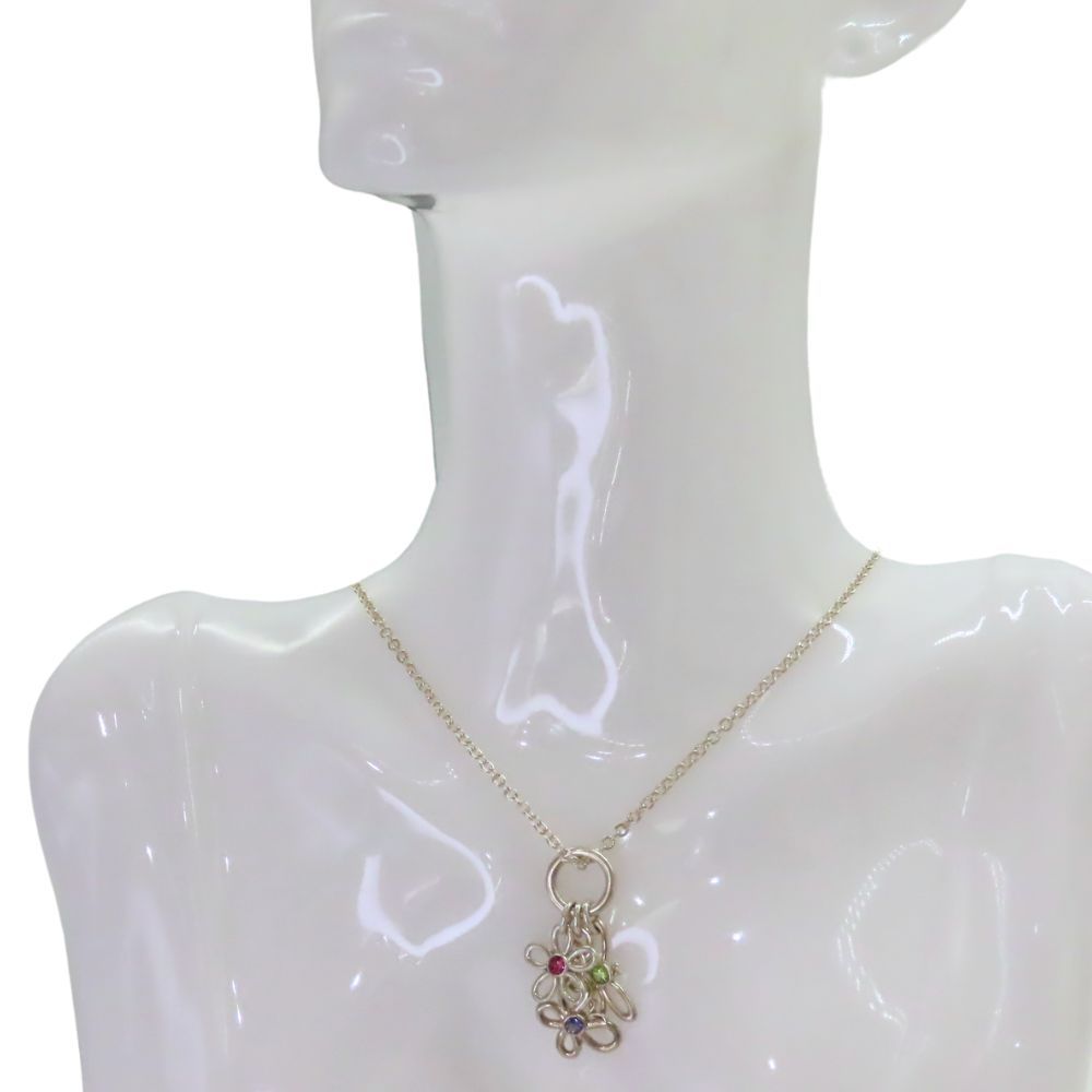 【極美品】ティファニー ネックレス フラワー ビー バタフライ ビジュー 925 中古】 TIFFANY & Co. ティファニー フラワー ビー バタフライ