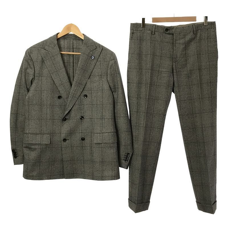 LARDINI / ラルディーニ | セットアップ スーツ ウール グレンチェック 