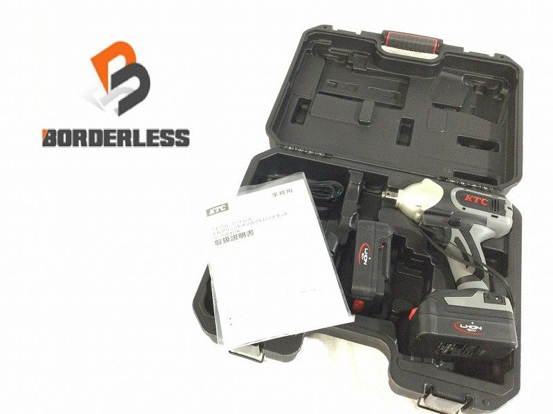 KTC 京都機械工具 コードレストルクリミットインパクトレンチセット JTAE411A バッテリ2個 充電器 ケース付き116894