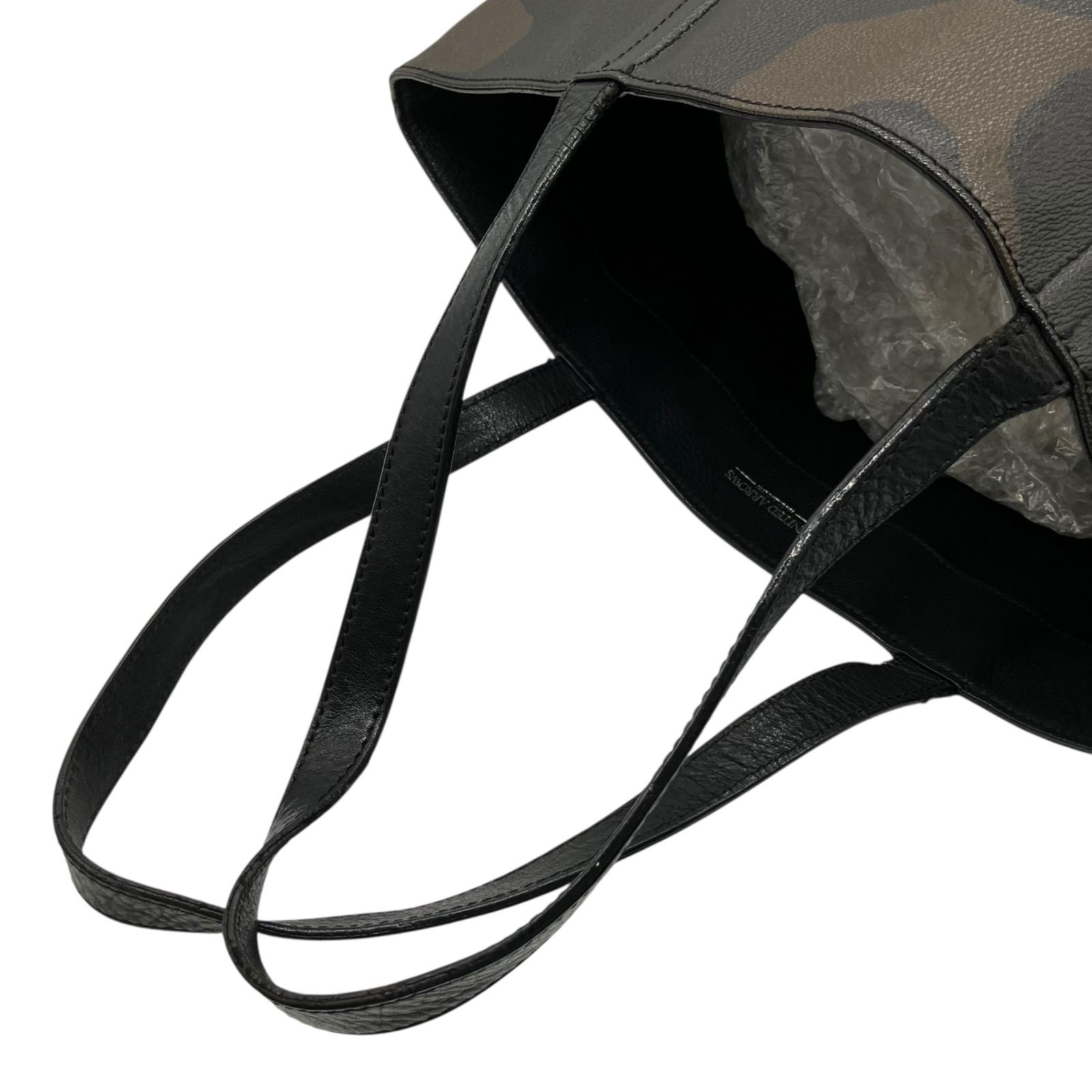 UNITED ARROWS トートバッグ PVC レザー カモフラ ブラック