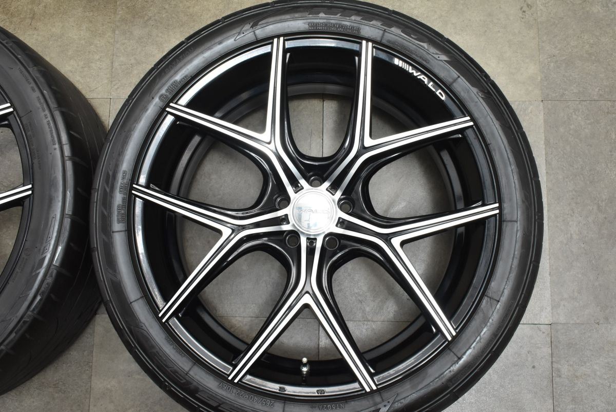 【本物保障】 デザイン WALD イリマ I11C 22in 9J 23 PCD114.3 ニットー 265 40R22 レクサス RX450h RX300 CX-60 ホイールのみ販売 貴重