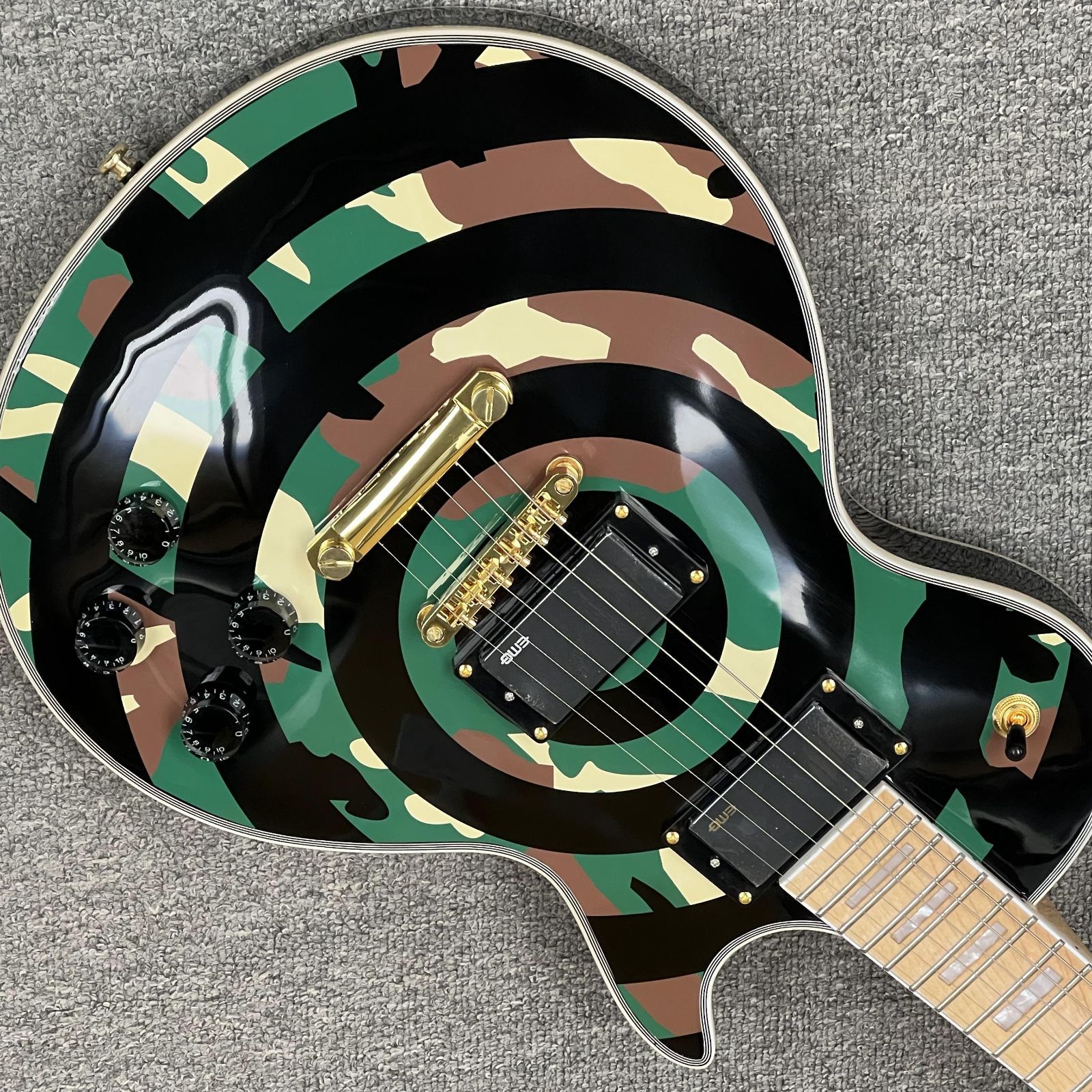 レスポールGreen Camoタイプ ザックワイルド エレキギター ノーブランド - メルカリ