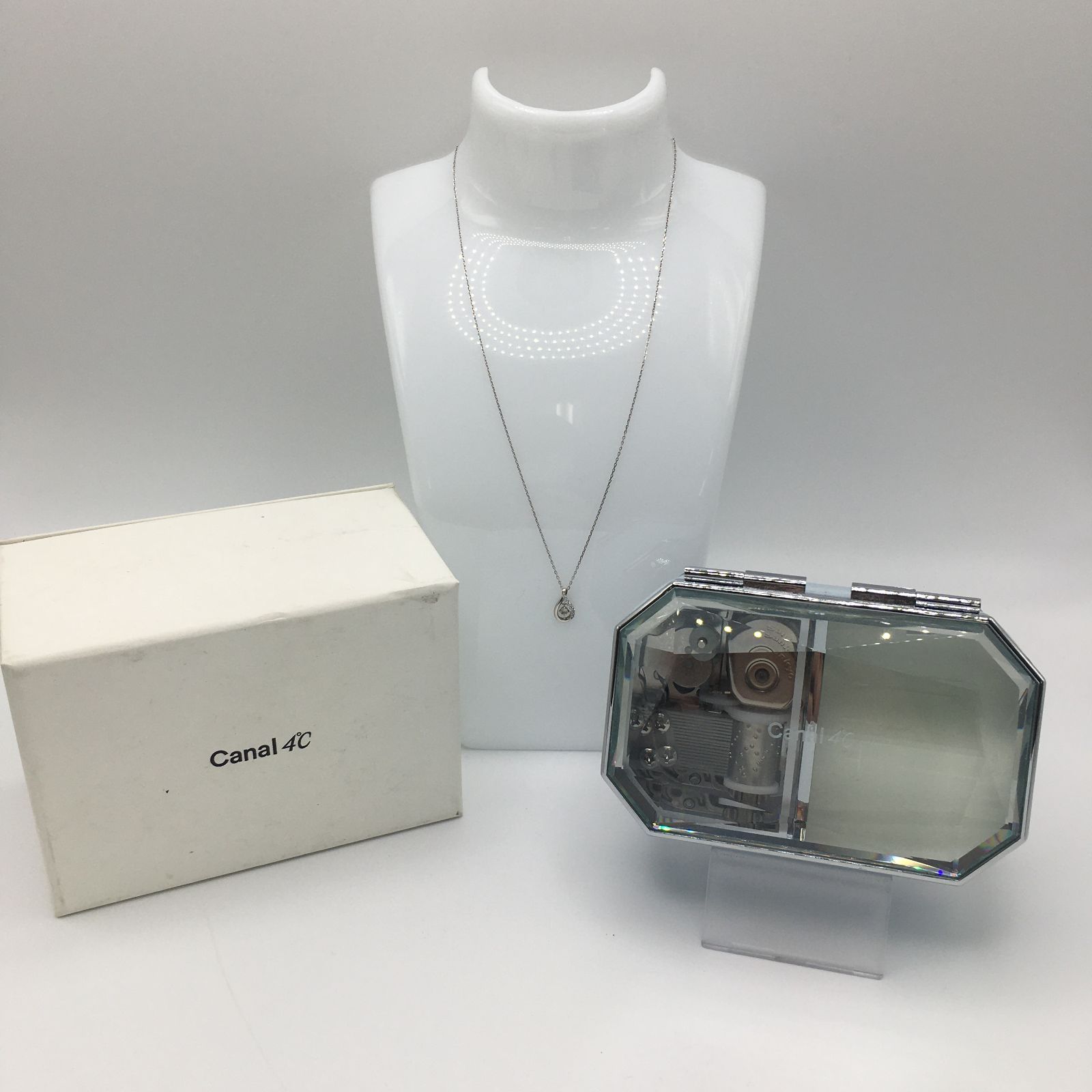 4℃ ネックレス　＆ Canal4℃　オルゴールBOX付き 美女と野獣 canal4℃ - canal4℃ オルゴール 美女と野獣 ジュエリーケース 小物入れ