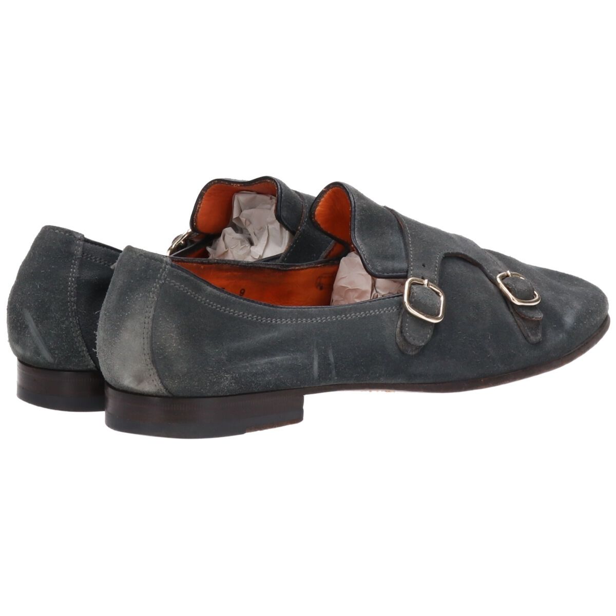 古着 サントーニ SANTONI ダブルモンクストラップシューズ イタリア製