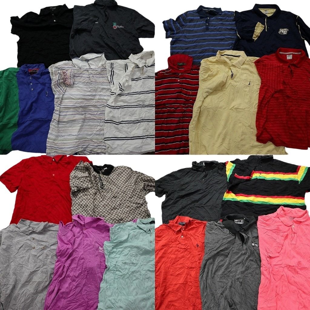 ラルフローレン　ポロシャツ20枚纏め売り！ 古着卸 まとめ売り ポロシャツ 20枚セット (メンズ 2XL ) ラルフ