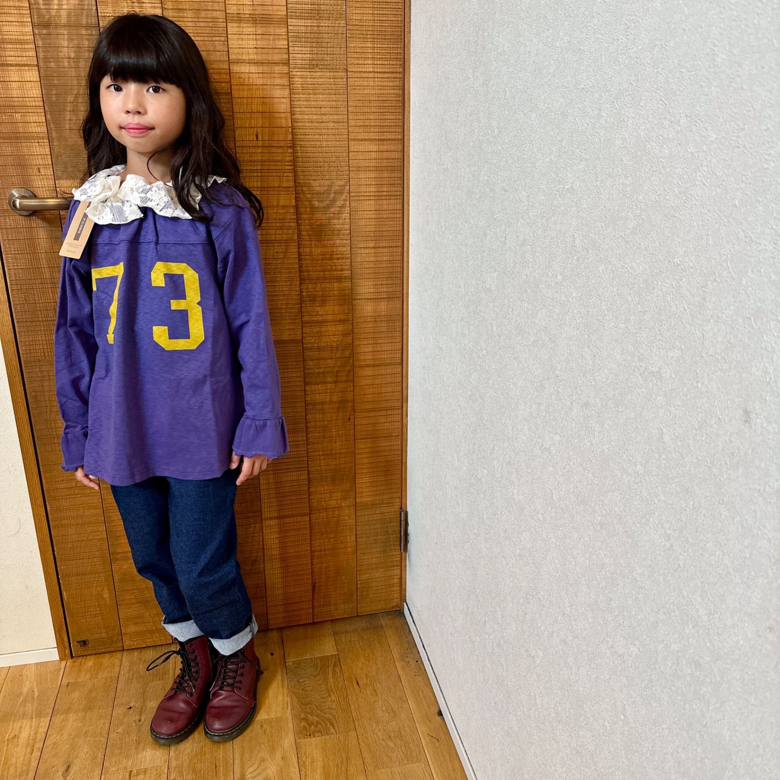  新作♡レイヤード風チュニック 長袖カットソー