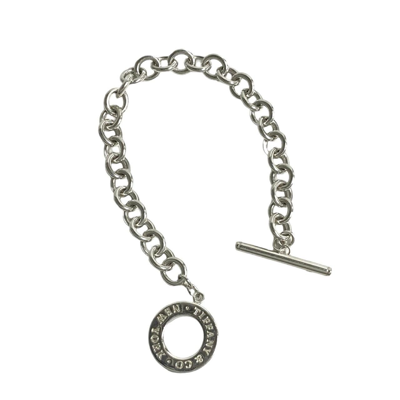 TIFFANY　ティファニー　サークルトグルブレスレット 人気定番，豊富な】 1419 ティファニー メンズ サークル ロゴ トグル