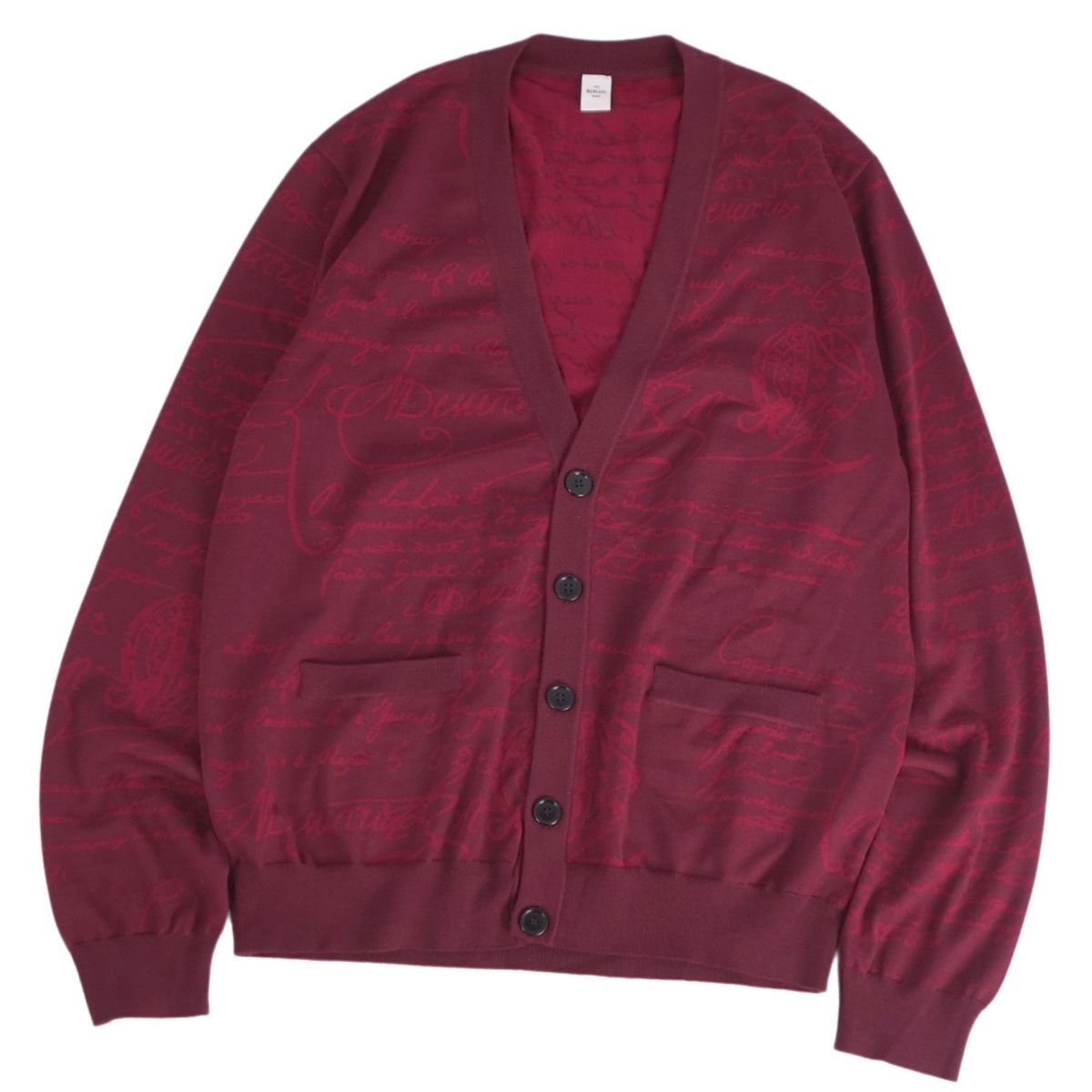 極美品 ベルルッティ Berluti カーディガン ニット カリグラフィ