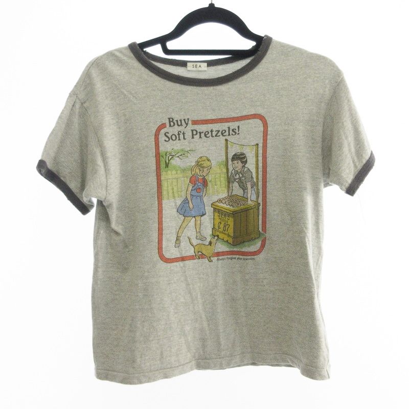 トップス SEA VINTAGE PRETZELS RINGER TEE トップス SEA VINTAGE PRETZELS RINGER TEE トップス SEA VINTAGE