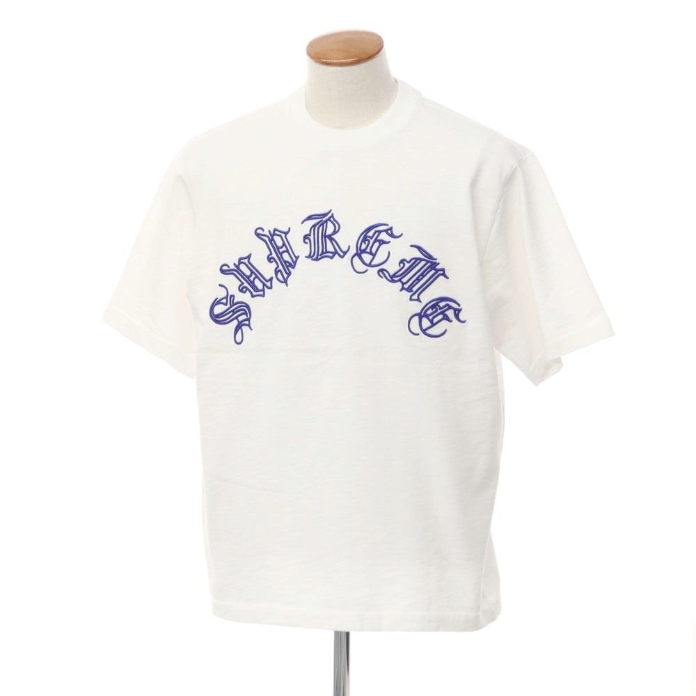 中古】シュプリーム Supreme 2023年秋冬 Old English S/S Top 刺しゅう