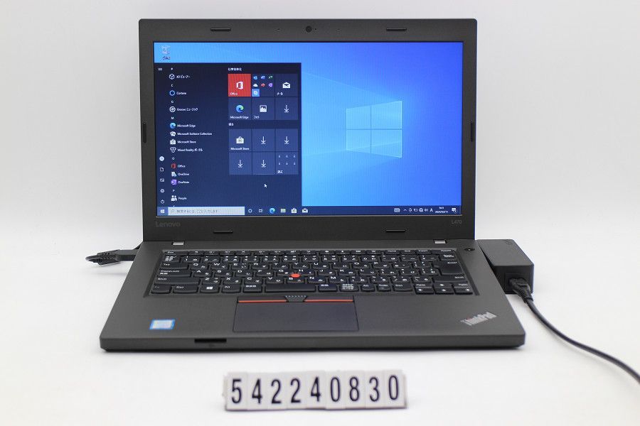 Lenovo ThinkPad L470 Core i3 7100U 2.4GHz/4GB/256GB(SSD)/14W/FWXGA(1366x768)/Win10 【542240830】