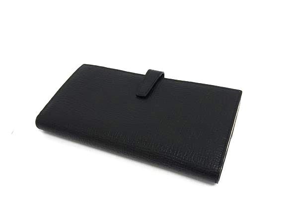 LOEWE ロエベ アナグラム レザー 二つ折り 長財布 ウォレット 札入れ 小銭入れ カード入れ ブラック系 BN5368