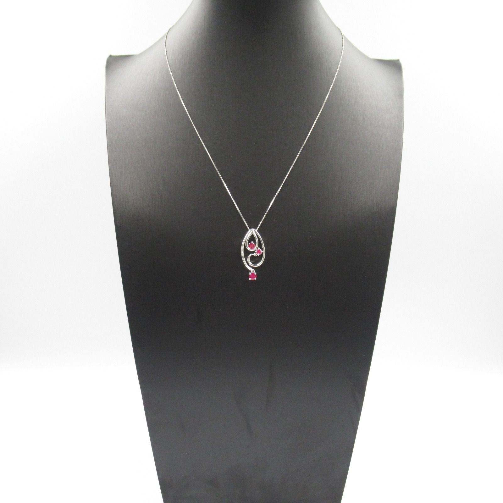 ジュエリー JEWELRY ネックレス ルビー ネックレス ﾙﾋﾞｰ 6.3g 首回42.5  