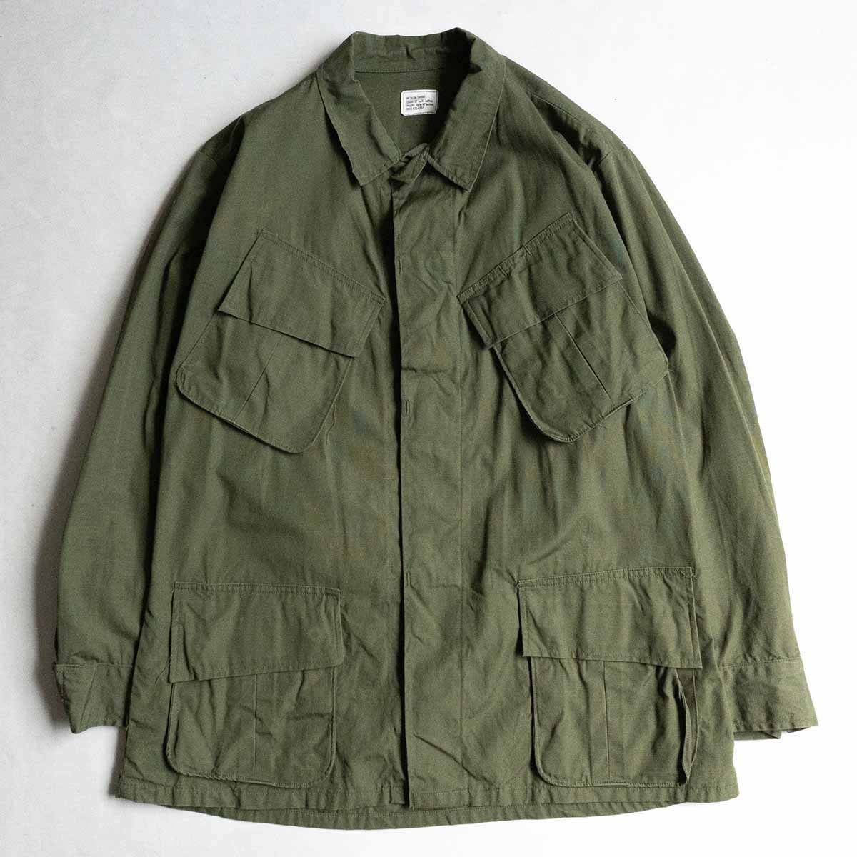 |70s US ARMY 5th ジャングルファティーグジャケット MEDIUM SHORT US.ARMY 25041096