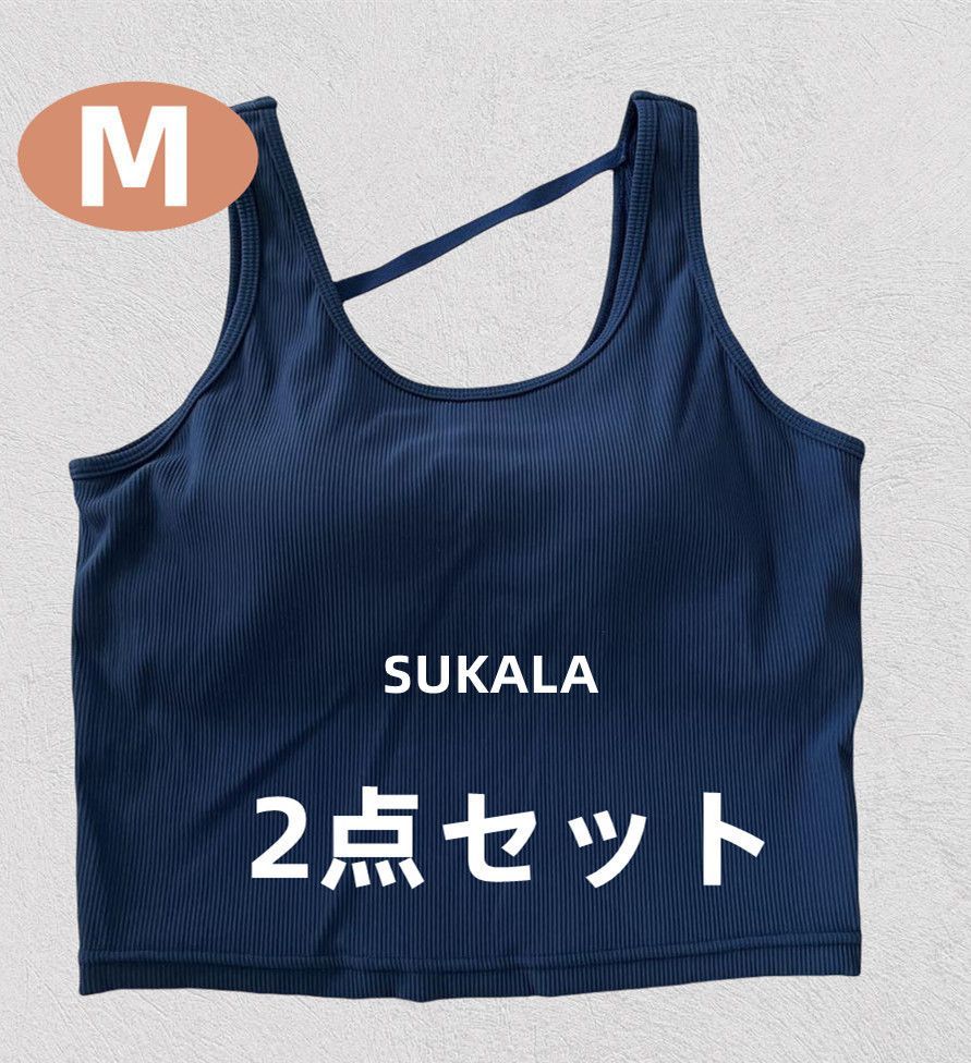 新品】SUKALAリブロゴタンクトップ Mサイズ sukala リブロゴタンク