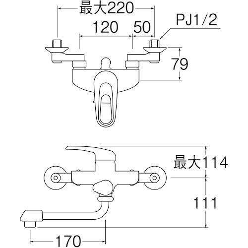 ホース長さ1.6m パイプ170ｍｍ