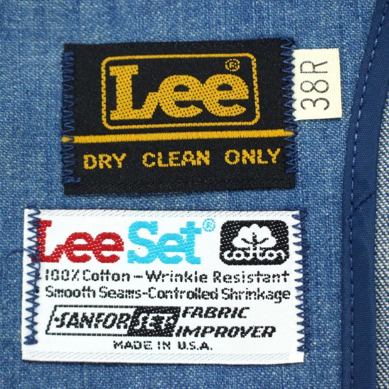 Lee - 古着 70年代 リー Lee LEE SET 前開き デニムベスト USA製 メンズL相当 ヴィンテージ /eaa572644 70s USA製 vintage Lee デニムベスト メンズ Sサイズ相当 - メルカリ