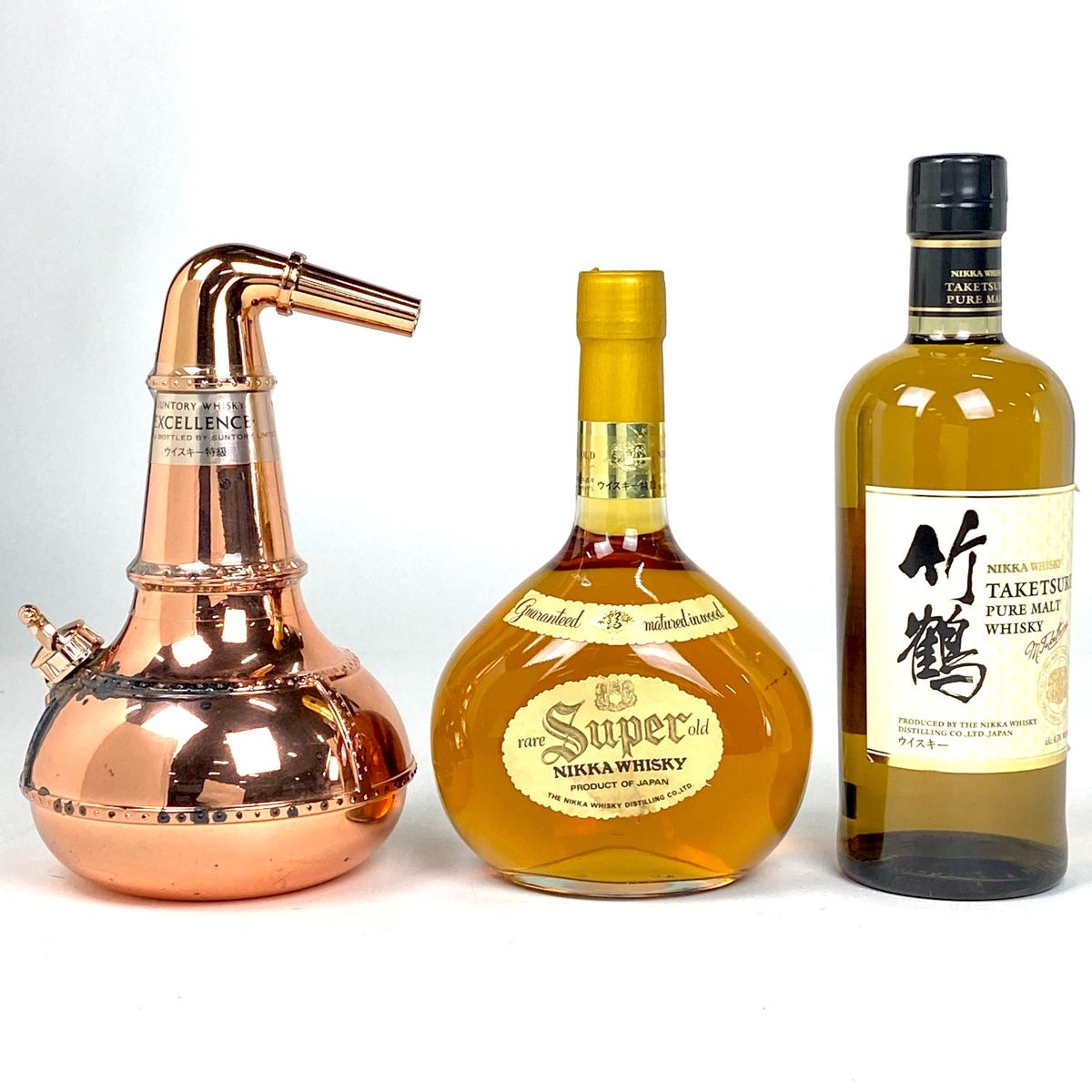 在庫一掃 お届け 3本 ニッカ サントリー 760ml ウイスキー セット 古酒