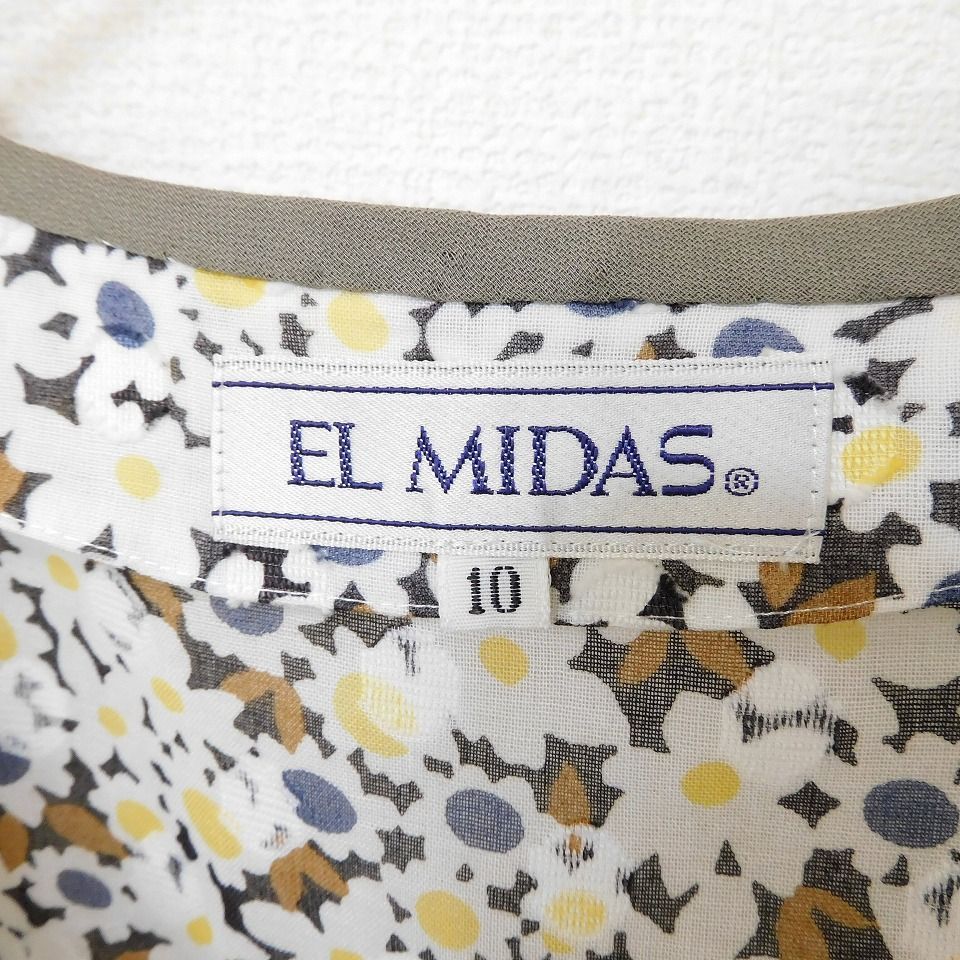 エルミダ EL MIDAS ヴィンテージ 花柄 ロングワンピース 854691ss 
