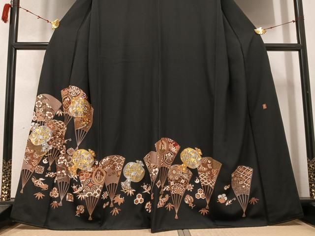 扇面吉祥花宝尽くし