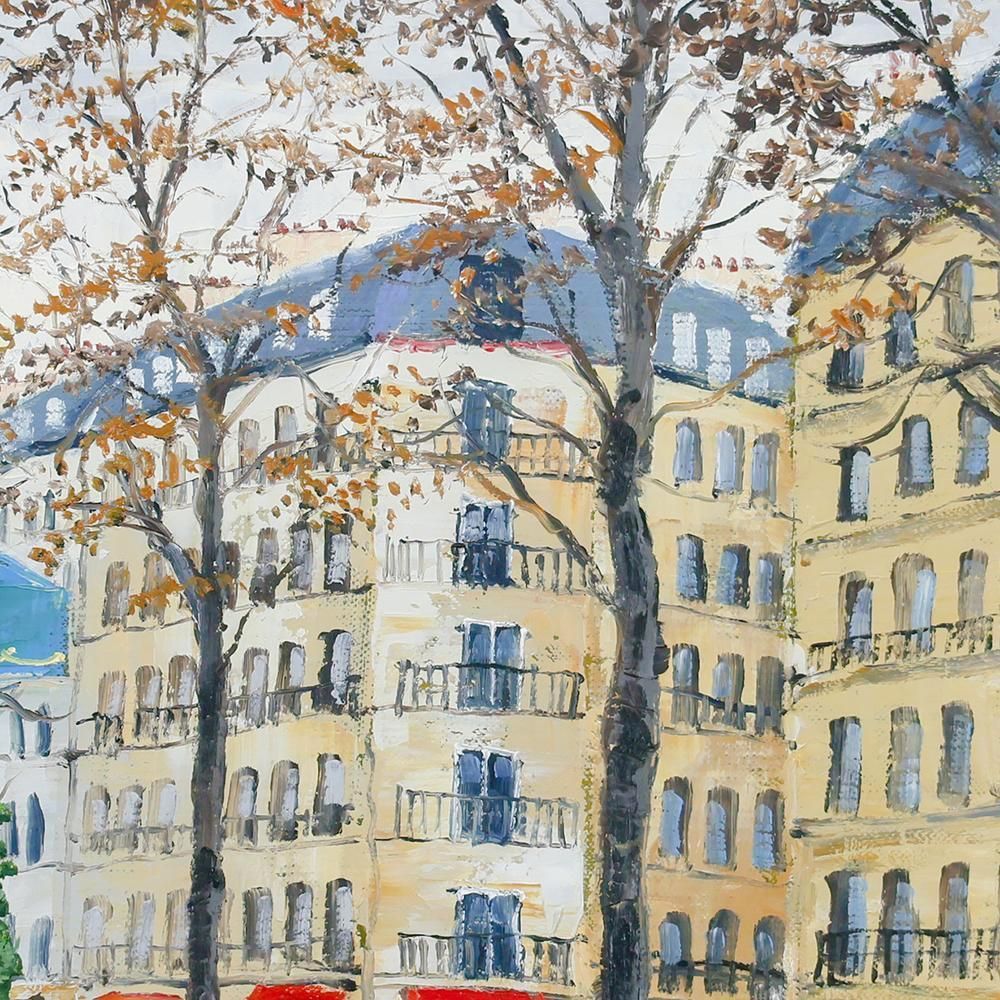 真作】【WISH】森下一夫「オー・ドゥー・マゴ」油彩 6号 一枚の