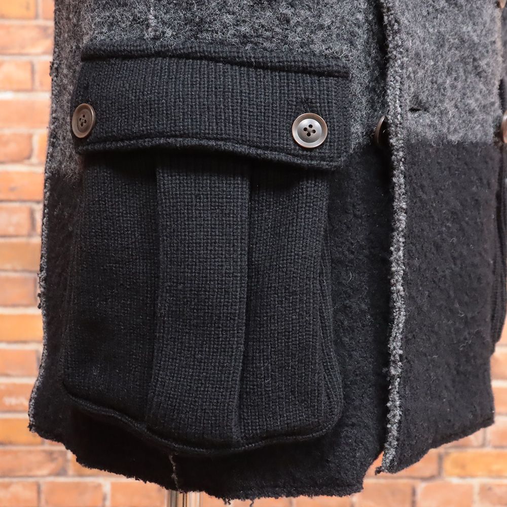 秋冬/MITSUKE KNIT/4(XL)サイズ/ニットコート 日本製 配色切替