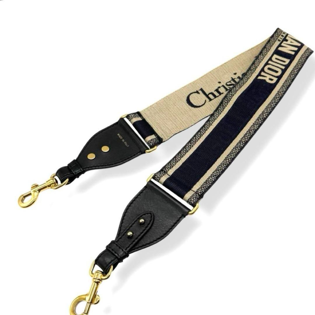 クリスチャンディオール ショルダーストラップ エンブロイダリー ネイビー cz4