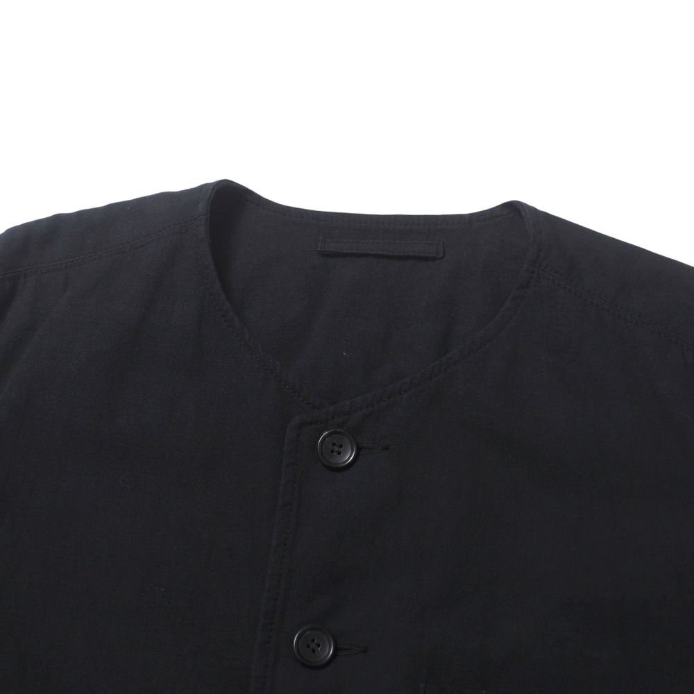 ISSEY MIYAKE MEN 黒 ノーカラージャケット L ISSEY MIYAKE MEN