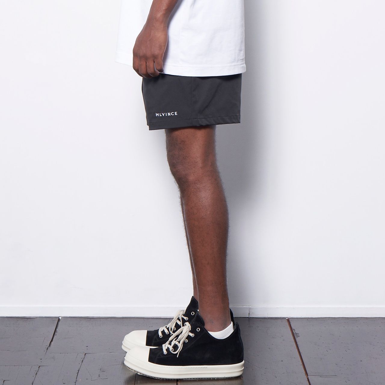 MLVINCE メルヴィンス LIMONTA CLASSIC LOGO SHORTS BLACK