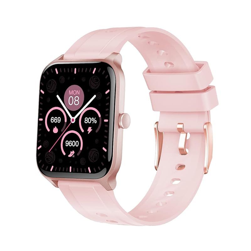 スマートウォッチ レディース 新モデル Smart Watch 活動量計 万歩計 腕時計 1.69インチ大画面 文字盤自由設定 20種類運動モード 長持ちバッテリー 明度調整 着信通知/拒否 タイマー スマホ探す 