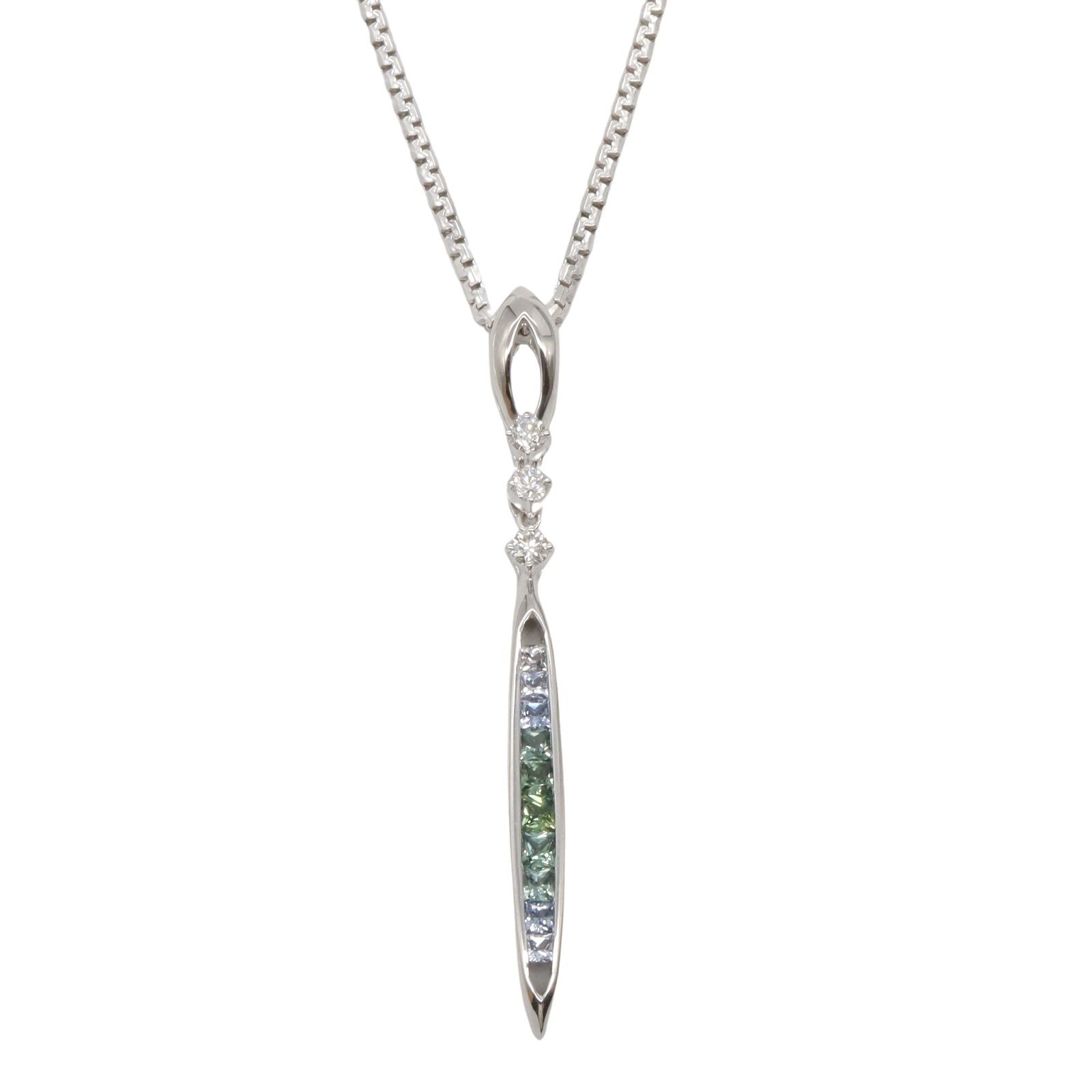 ジュエリー JEWELRY ネックレス サファイア ダイヤモンド ネックレス  