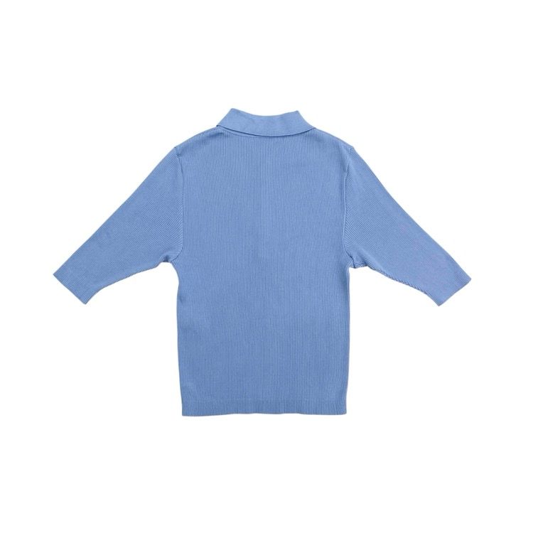AURALEE GIZA ハイゲージ リブニットポロ AURALEE オーラリー GIZA HIGH GAUGE RIB KNIT POLO ハイゲージ