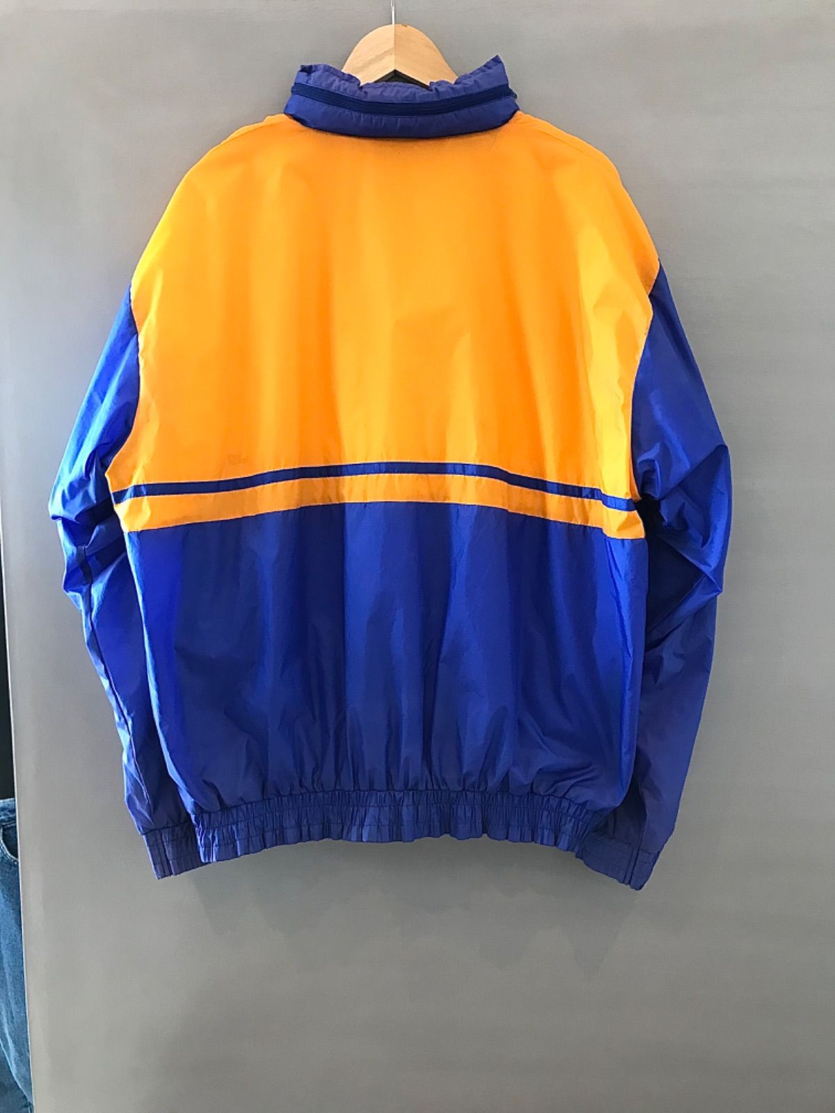 SPORTM トラックジャケット ナイロンジャケット 青 × 橙 Lサイズ