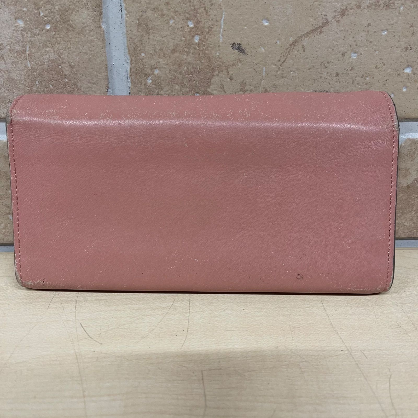 45 Chloe Georgia クロエ ジョージア レザー 長財布 ピンク レディース