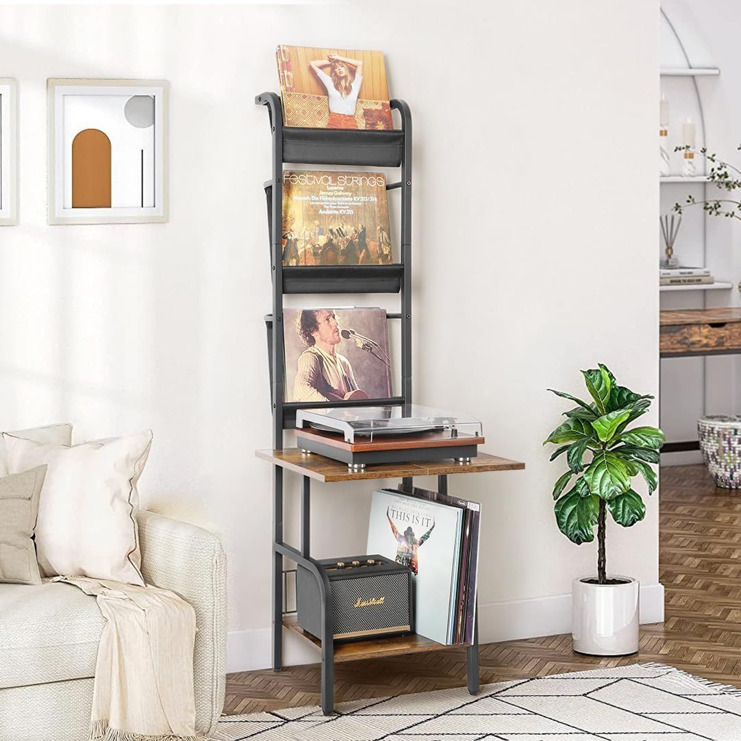 収納ラック レコードプレーヤースタンド