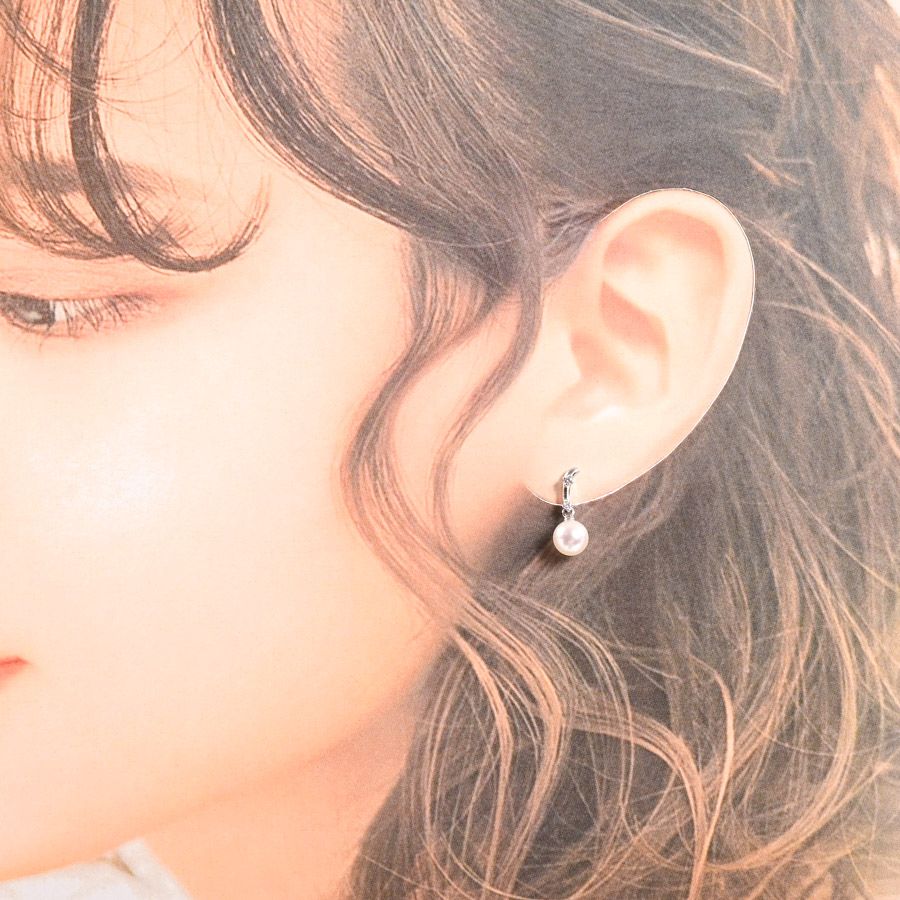 【美品】TASAKI タサキ パール ピアス comet（TASAKI） （新品仕上げ済）タサキ TASAKI 田崎 コメット