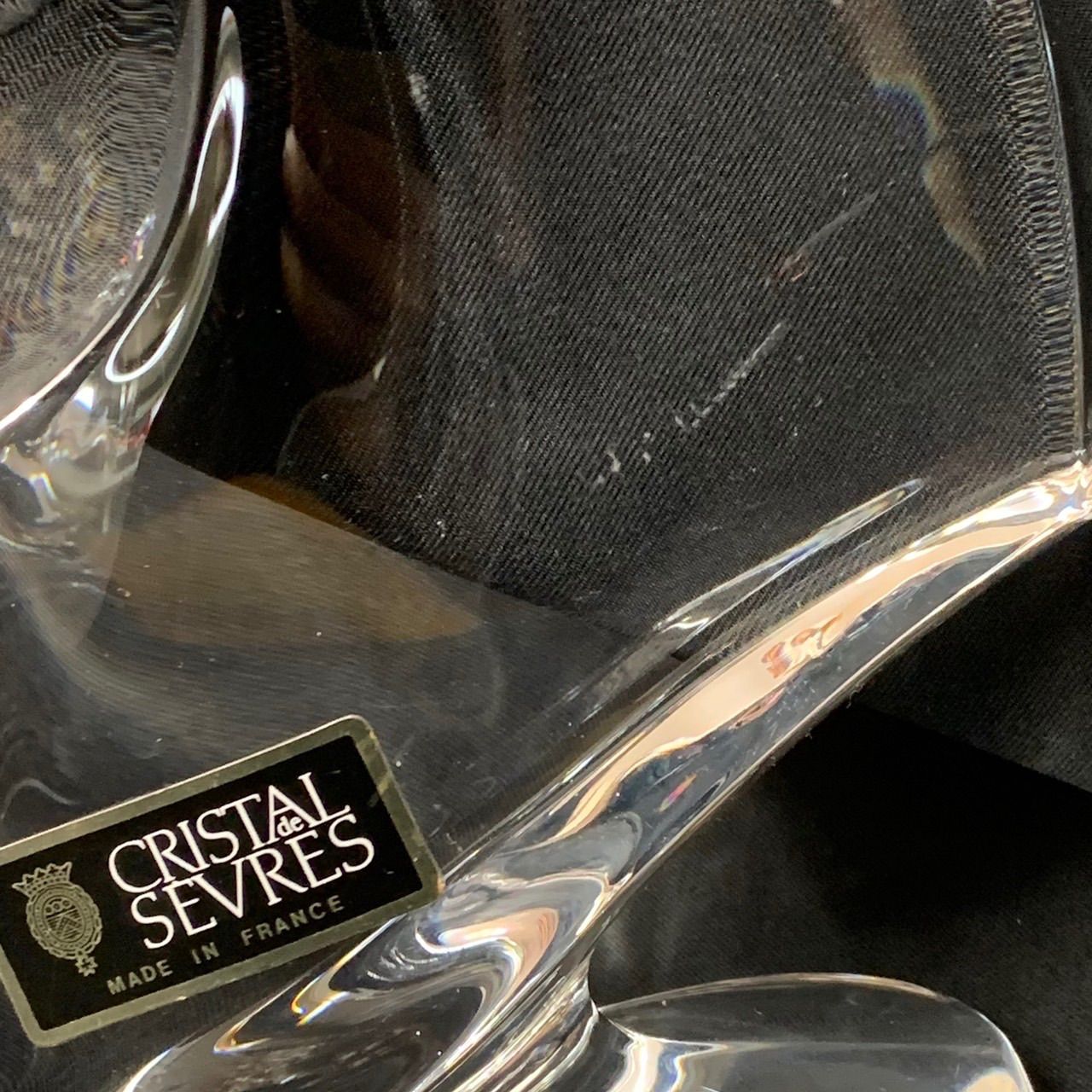 CRISTAL de SEVRES セーブル 馬 クリスタルガラス 置物 SEVRES