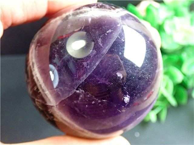 限定品】天然～愛の守護石～夢幻紫水晶アメジスト丸玉178G1-32G18D - 科学、自然