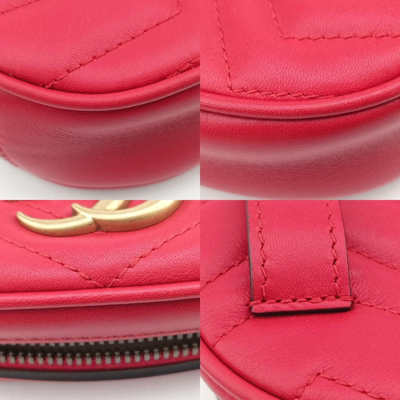 グッチGucciGGマーモントレッドレザー476434G023687710