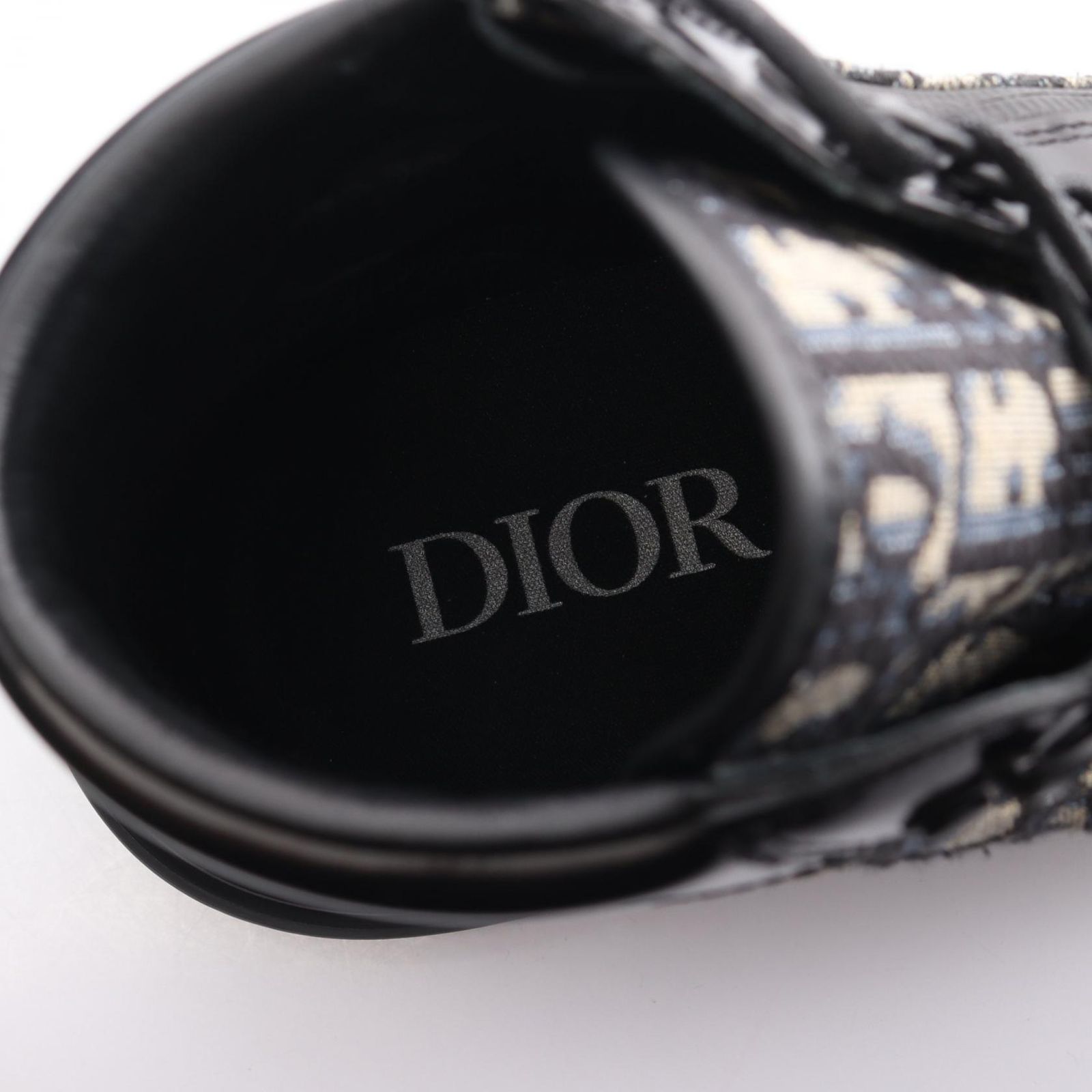 ディオール コンバット アンクルブーツ オブリーク ジャカード ブーツ