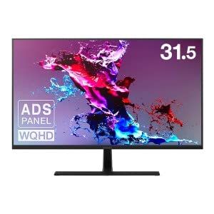 2営業日で発送 グリーンハウス GH-LCW32WA-BK 31.5型ワイドWQHD広視野角液晶ディスプレイ 2560×1080～2880 スピーカー搭載 DisplayPort HDMI×2 ブラック系