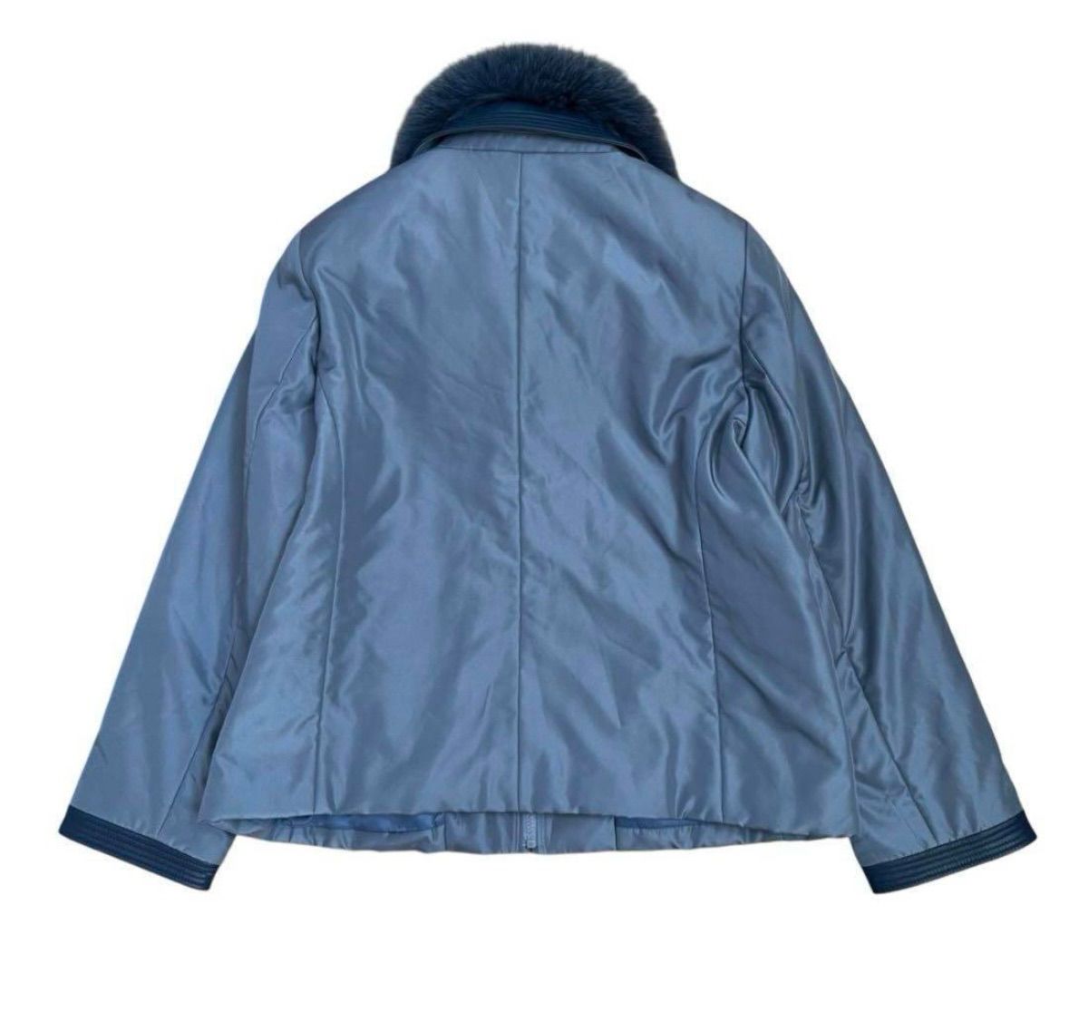 SILK フォックスファー ラムレザー×シルク ジャケット