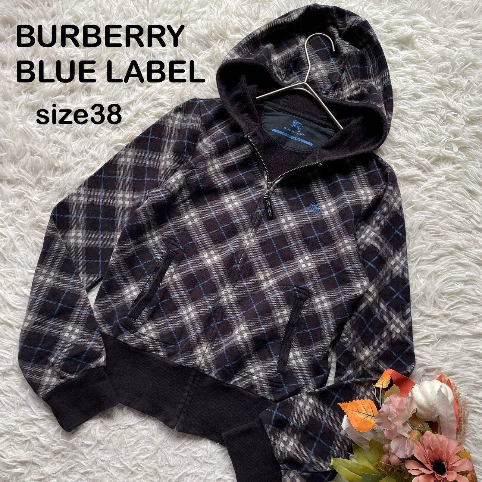 バーバリーブルーレーベル BURBERRY BLUELABEL ジップパーカー ノバ