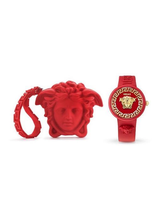 ヴェルサーチ VERSACE 腕時計 メドゥーサ ポップ ピンク シリコン