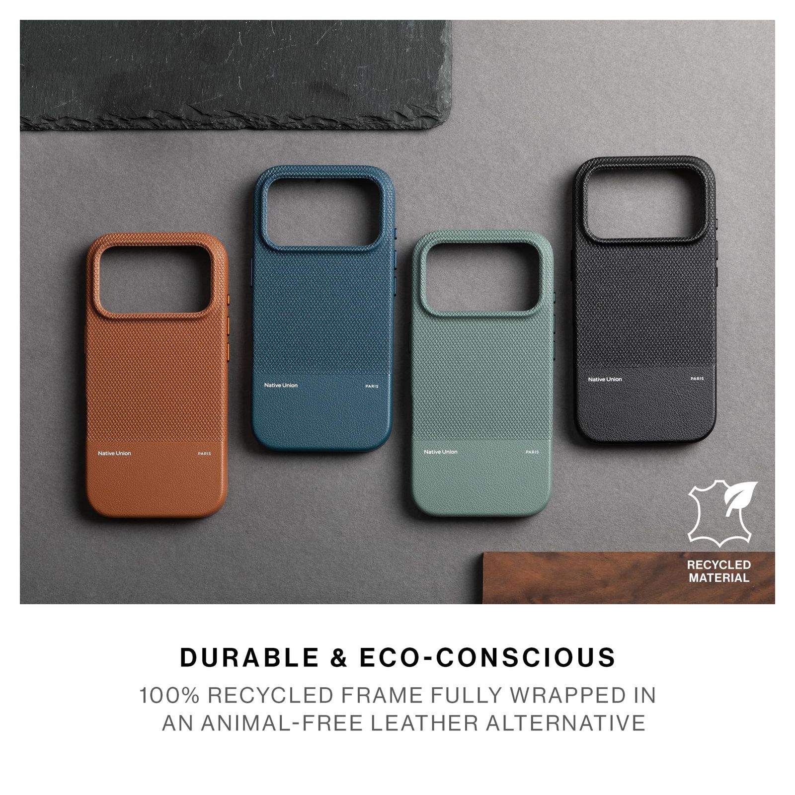 Native Union Re Classic Case 3.0 - ネイティブユニオン MagSafe対応 内蔵マグネット - 高耐久性 再生素材使用 - 1.8m 6ft 耐落下保護 iPhone Air タン Tan